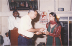 MY FIRST AWARD AS BEST OPTOMERIST FOR THE PROJECT VISION 2001